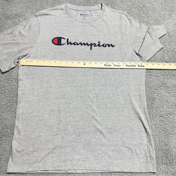 Champion Gray Logo T-Shirt – Size XL – Men’s Athletic Cotton Blend Tee - Picture 6 of 7
